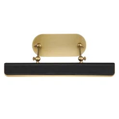 Średnia obrazówka LED Valise Picture - Vintage mosiądz, skóra smokingowa (QN-VALISE-PL-M-VBS-TL) - Quintiesse