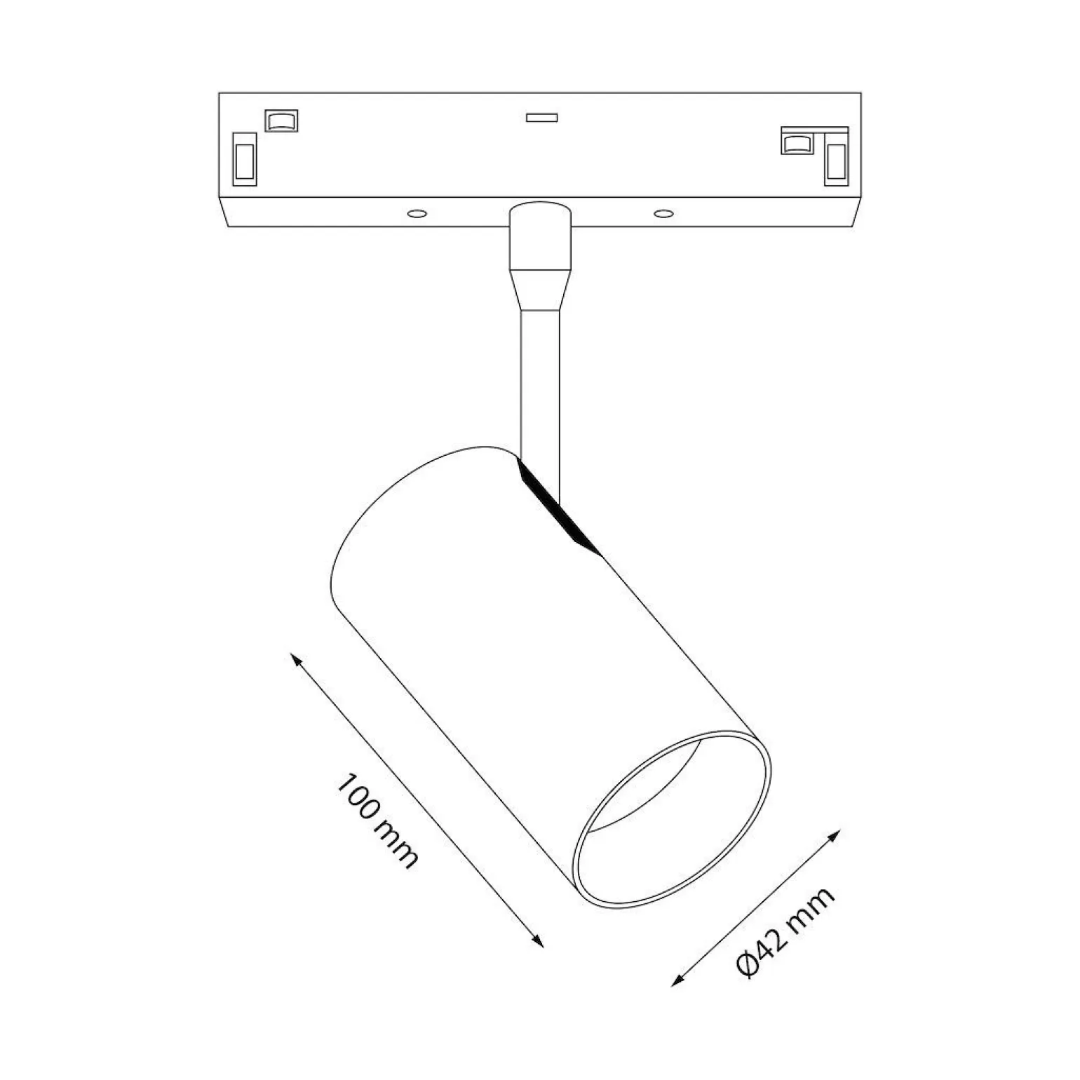 Reflektor na szynę Magnetic track 10mm 12W 3000-6000K (ML2178) - Milagro