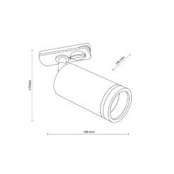 Reflektor na szynę TRACER RING WHITE SLIM (10028) - TK Lighting