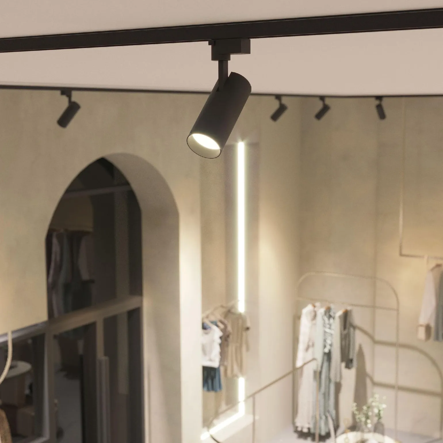 Reflektor na szynoprzewód TRACER BLACK CCT 20W (18189) - TK Lighting