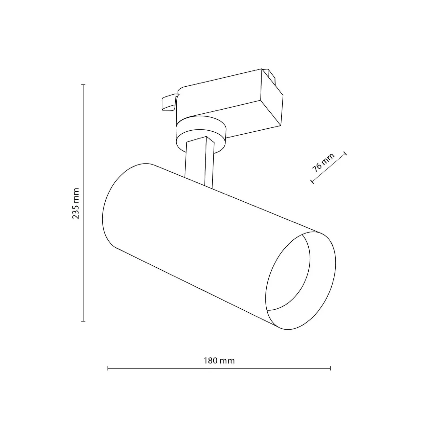 Reflektor na szynoprzewód TRACER BLACK CCT 20W (18189) - TK Lighting