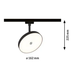 Reflektor na szynoprzewód URail HILODR LED DIM 3000K czarny matowy (PL96789) - PAULMANN