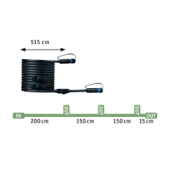 Reflektor ogrodowy Plug & Shine STING zestaw kompletny 3x6W 3000K 520lm DIM IP67 24V antracyt / aluminum (PL93696) - PAULMANN