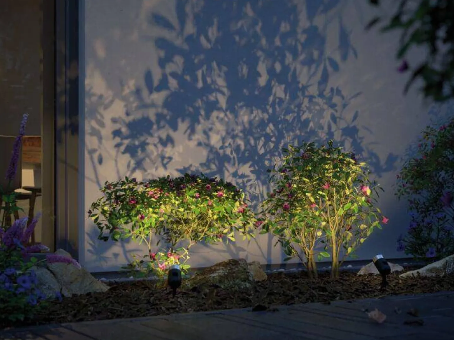 Reflektor ogrodowy Plug & Shine PIKE zestaw 3x4,5W RGBW SH Zigbee IP67 24V antracyt / tworzywo sztuczne (PL94284) - PAULMANN