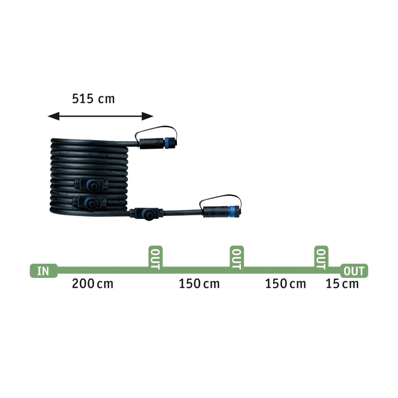 Reflektor ogrodowy Plug & Shine PIKE zestaw 3x4,5W RGBW SH Zigbee IP67 24V antracyt / tworzywo sztuczne (PL94284) - PAULMANN