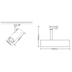 Reflektor Sumba 20W 2700/4000K Biały 3 Obwodowy (ML1110) - Milagro