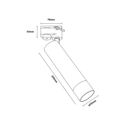 Reflektor szynowy LULU TRACK (TLS005-WH) - Zuma Line