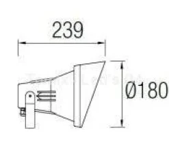 Reflektor zewnętrzny ESPARTA IP65 miejski szary (05-9789-Z5-37) Leds C4