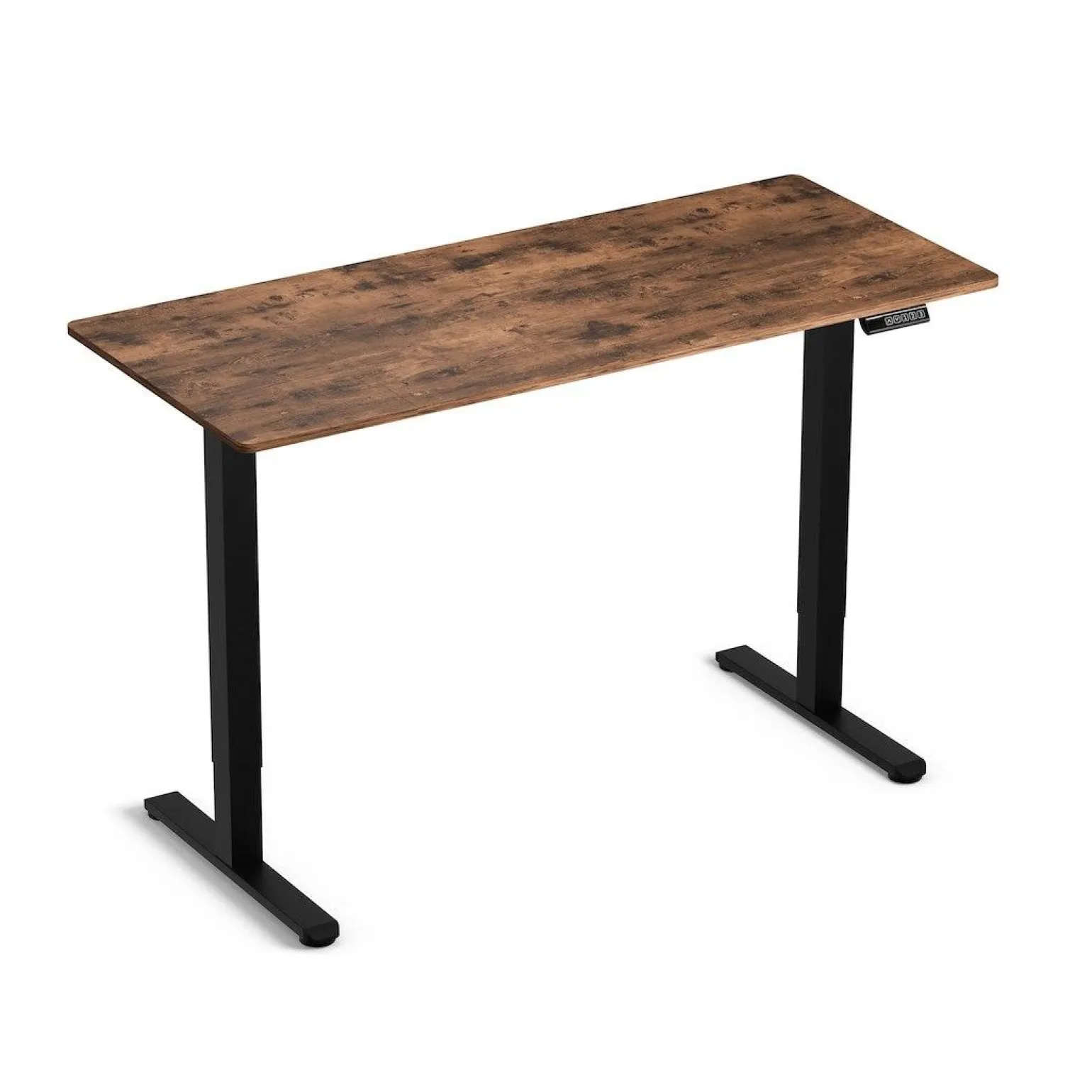 Regulowane biurko gamingowe Control Lite 140 Czarny/Rustykalny (LV1714) - LVN SYSTEM