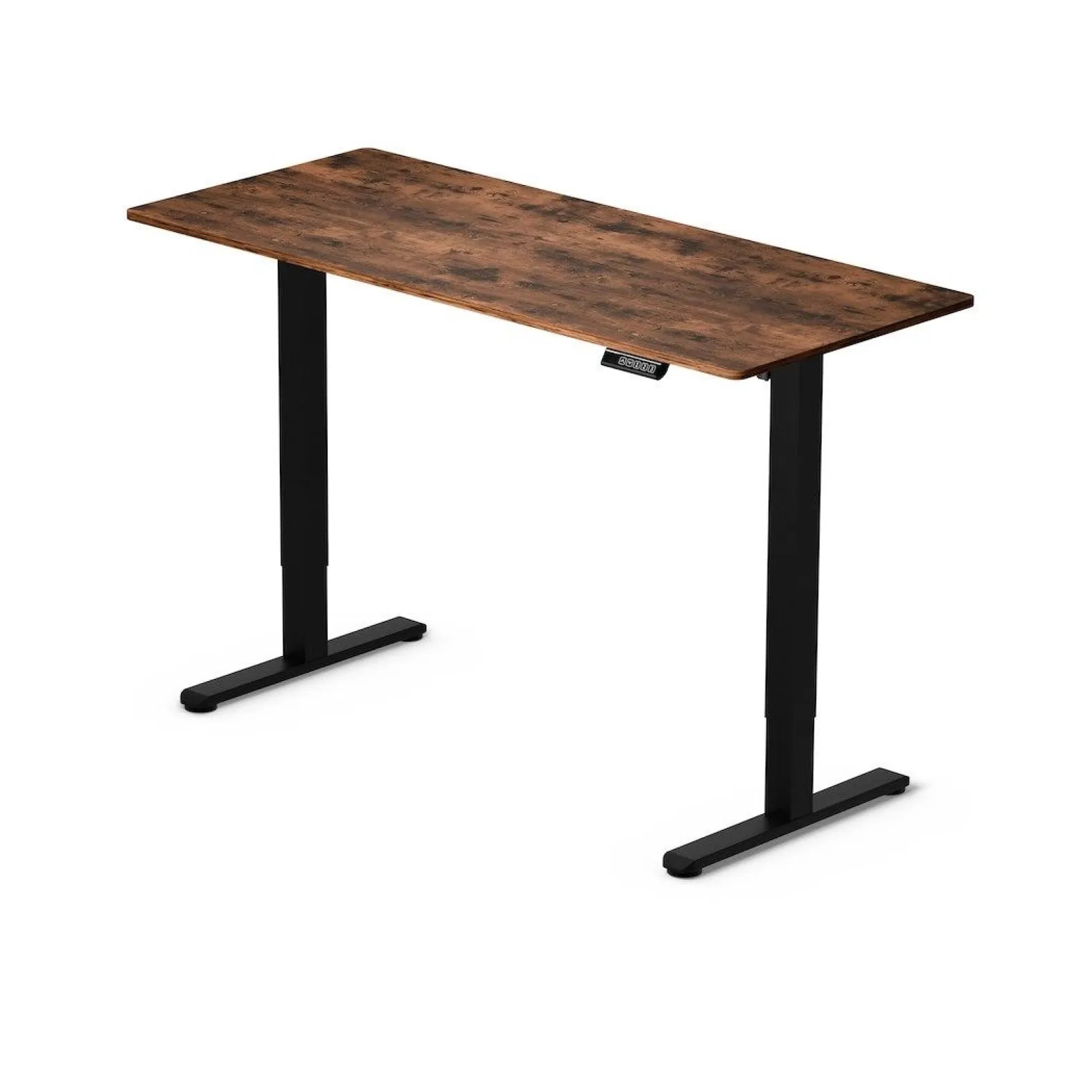 Regulowane biurko gamingowe Control Lite 140 Czarny/Rustykalny (LV1714) - LVN SYSTEM