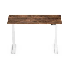 Regulowane biurko gamingowe Control Lite 140 Biały/Rustykalny (LV1717) - LVN SYSTEM