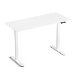 Regulowane biurko gamingowe Control Lite 140 Biały/Biały (LV1716) - LVN SYSTEM