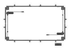 Regulowany elektrycznie stelaż do dużego biurka Control Flex Pro Czarny (LV1352) - LVN SYSTEM