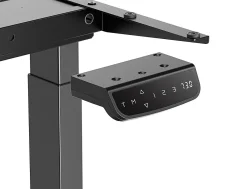 Regulowany stelaż do biurka z dwoma silnikami i ładowarką USB Control Pro Czarny (LV0666) - LVN SYSTEM
