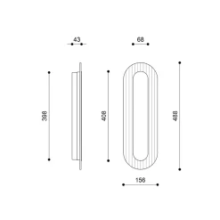 RIFLO W B oliwkowa lampa ścienna / kinkiet (RIWB614002) - Ummo