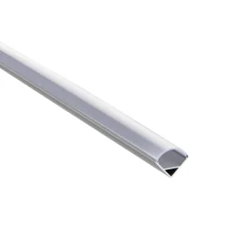 Rigel Corner 2m Aluminium Profile/Extrusion Sliver (80501) - Saxby