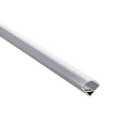 Rigel Corner 2m Aluminium Profile/Extrusion Sliver (80501) - Saxby