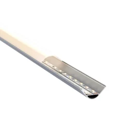 Rigel Corner Wide 2m Aluminium Profile/Extrusion Sliver (97737) - Saxby