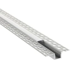 Rigel Plaster-in 2m Aluminium Profile/Extrusion Sliver (80500) - Saxby