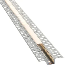 Rigel Plaster-in 2m Aluminium Profile/Extrusion Sliver (80500) - Saxby