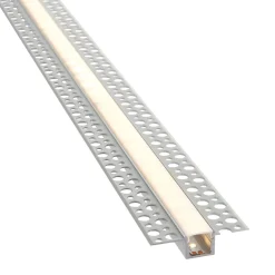 Rigel Plaster-in 2m Aluminium Profile/Extrusion Sliver (80500) - Saxby