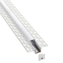 Rigel Plaster-in 2m Aluminium Profile/Extrusion Sliver (80500) - Saxby