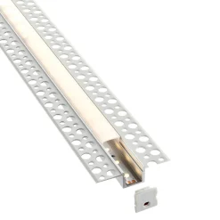 Rigel Plaster-in 2m Aluminium Profile/Extrusion Sliver (80500) - Saxby