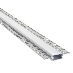 Rigel Plaster-in Wide 2m Aluminium Profile/Extrusion Sliver (94948) - Saxby