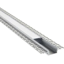 Rigel Plaster-in Wide 2m Aluminium Profile/Extrusion Sliver (94948) - Saxby