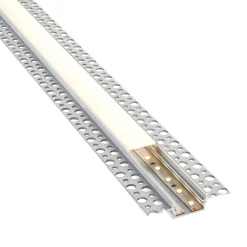 Rigel Plaster-in Wide 2m Aluminium Profile/Extrusion Sliver (94948) - Saxby