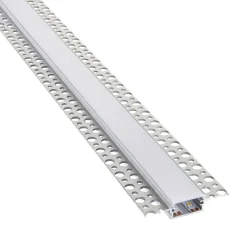 Rigel Plaster-in Wide 2m Aluminium Profile/Extrusion Sliver (94948) - Saxby