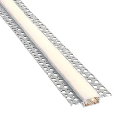 Rigel Plaster-in Wide 2m Aluminium Profile/Extrusion Sliver (94948) - Saxby