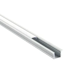 Rigel Recessed 2m Aluminium Profile/Extrusion Sliver (80499) - Saxby