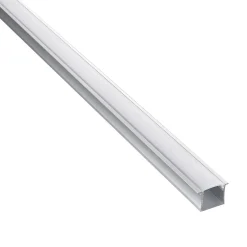 Rigel Recessed Wide 2m Aluminium Profile/Extrusion Sliver (97739) - Saxby