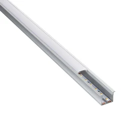 Rigel Recessed Wide 2m Aluminium Profile/Extrusion Sliver (97739) - Saxby