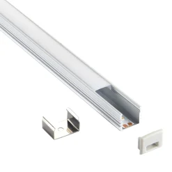 Rigel Surface 2m Aluminium Profile/Extrusion Sliver (80498) - Saxby