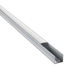 Rigel Surface Wide 2m Aluminium Profile/Extrusion Sliver (97738) - Saxby