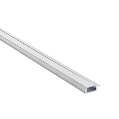 RigelSLIM Recessed 2m Aluminium Profile/Extrusion Silver (94947) - Saxby