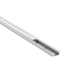 RigelSLIM Recessed 2m Aluminium Profile/Extrusion Silver (94947) - Saxby