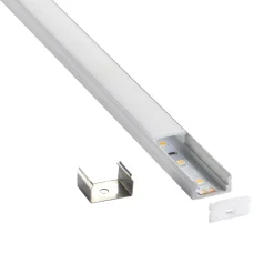 RigelSLIM Surface 2m Aluminium Profile/Extrusion White (97734) - Saxby