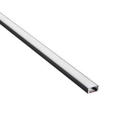RigelSLIM Surface 2m Aluminium Profile/Extrusion Black (94946) - Saxby