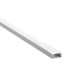 RigelSLIM Surface Wide 2m Aluminium Profile/Extrusion Sliver (97735) - Saxby
