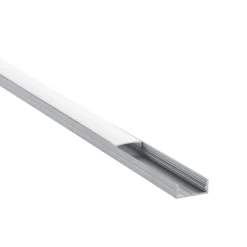 RigelSLIM Surface Wide 2m Aluminium Profile/Extrusion Sliver (97735) - Saxby