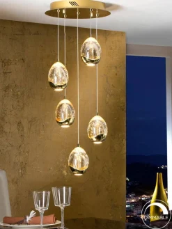 Rocio lampa wisząca 5L (783529) - Schuller