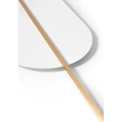 ROKKE biała lampa ścienna / kinkiet z mosiężnym detalem (RKK21030) - Ummo