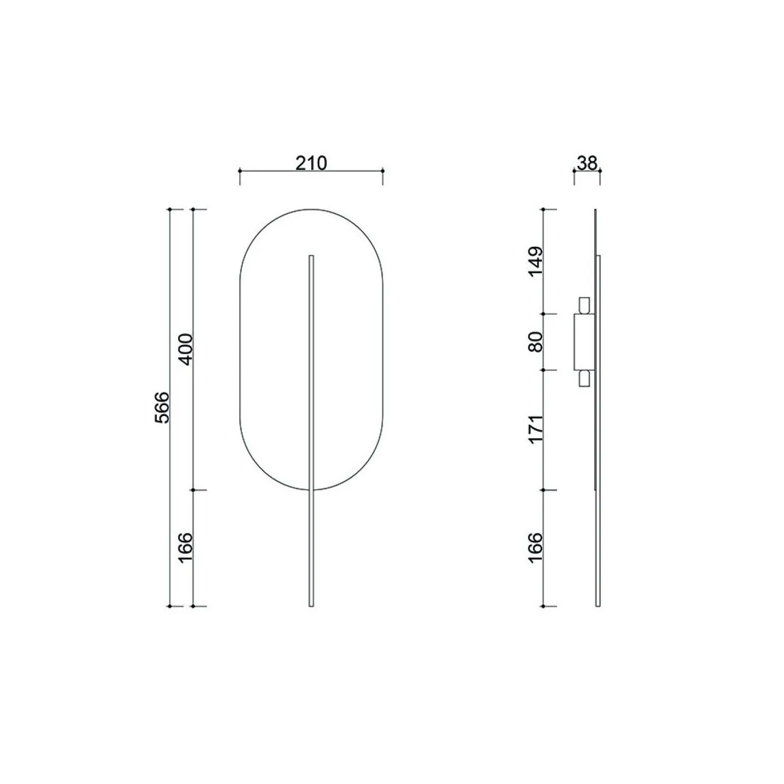 ROKKE żółta lampa ścienna / kinkiet (RKK211110) - Ummo