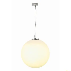 ROTOBALL 50, lampa wisząca, TC-TSE, kolor srebrnoszary/biały, Ø 50 cm, maks. 24W (165400) - SLV