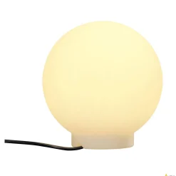 ROTOBALL FLOOR 25, lampa podłogowa outdoor, TC-(D,H,T,Q)SE, IP44, kula, biała, Ø 25 cm, maks. 24W (227219) - SLV
