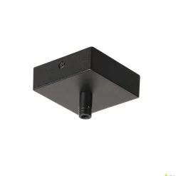 ROZETA SUFITOWA, do GLENOS, czarna matowa, z uchwytem odciążającym kabla (210060) - SLV