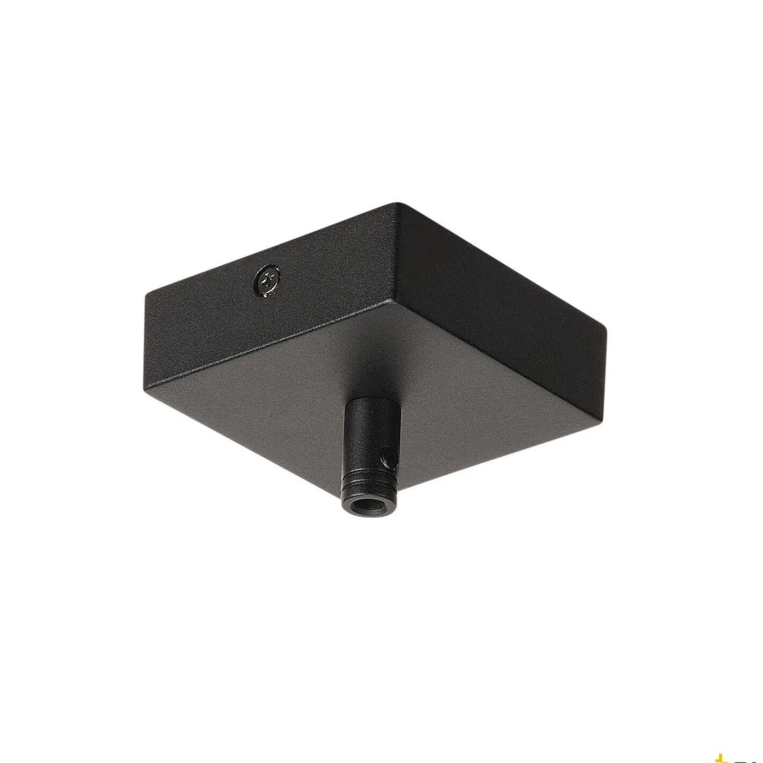 ROZETA SUFITOWA, do GLENOS, czarna matowa, z uchwytem odciążającym kabla (210060) - SLV